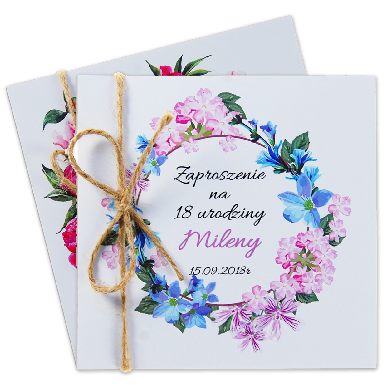 zaproszenia na 18