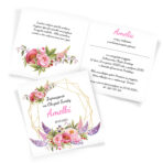 Zaproszenia na Chrzest Geometryczne 18-wzorów - obrazek 11