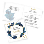 Zaproszenia na Chrzest Geometryczne 18-wzorów - obrazek 6