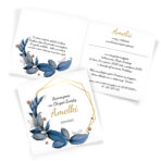 Zaproszenia na Chrzest Geometryczne 18-wzorów - obrazek 3