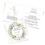 Zaproszenia na Chrzest Geometryczne 18-wzorów - obrazek 7