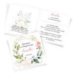 Zaproszenia na Chrzest Geometryczne 18-wzorów - obrazek 18