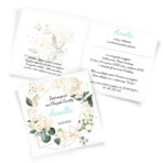 Zaproszenia na Chrzest Geometryczne 18-wzorów - obrazek 2