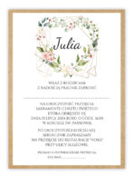 Zaproszenie na chrzest A6 z podkładką EKO 10-wzorów - obrazek 2