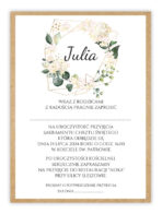 Zaproszenie na chrzest A6 z podkładką EKO 10-wzorów - obrazek 3