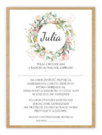 Zaproszenie na chrzest A6 z podkładką EKO 10-wzorów - obrazek 5