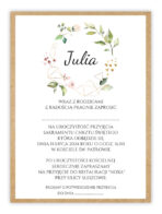 Zaproszenie na chrzest A6 z podkładką EKO 10-wzorów - obrazek 9