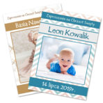 Zaproszenia na chrzest pocztówka A6 ze zdjęciem 27-wzorów - obrazek 2