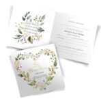 Zaproszenia na Chrzest Serca 16-wzorów - obrazek 2