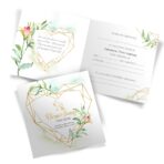 Zaproszenia na Chrzest Serca 16-wzorów - obrazek 17