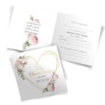 Zaproszenia na Chrzest Serca 16-wzorów - obrazek 8