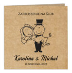 Zaproszenia ślubne EKO - Ludki - 26wzorów - obrazek 5