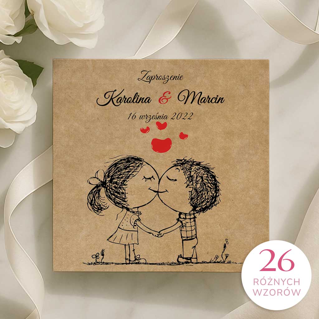 nowy-wiz4-eko-ludki zaproszenia ślubne eko personalizowane