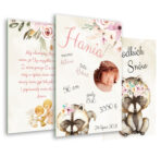 Metryczki do pokoju dziecięcego 3szt. format A4-20 wzorów - obrazek 3