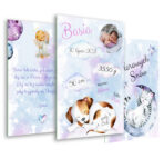 Metryczki do pokoju dziecięcego 3szt. format A4-20 wzorów - obrazek 2