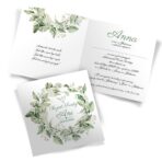 Zaproszenia na Chrzest Eukaliptus 8-wzorów - obrazek 4