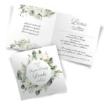 Zaproszenia na Chrzest Eukaliptus 8-wzorów - obrazek 8