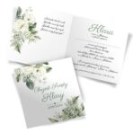 Zaproszenia na Chrzest Eukaliptus 8-wzorów - obrazek 9