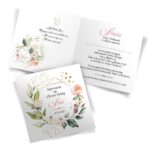 Zaproszenia na Chrzest Rose Wianki 6-wzorów - obrazek 6