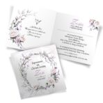 Zaproszenia na Chrzest Rose Wianki 6-wzorów - obrazek 4