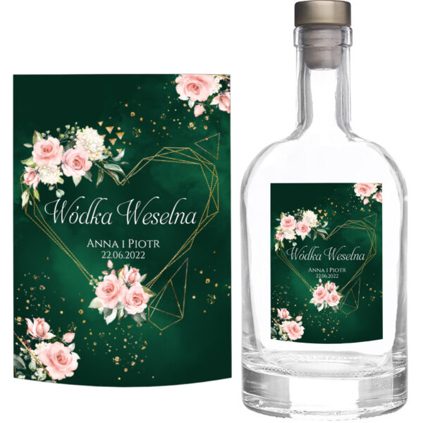 Naklejki na wódkę weselną