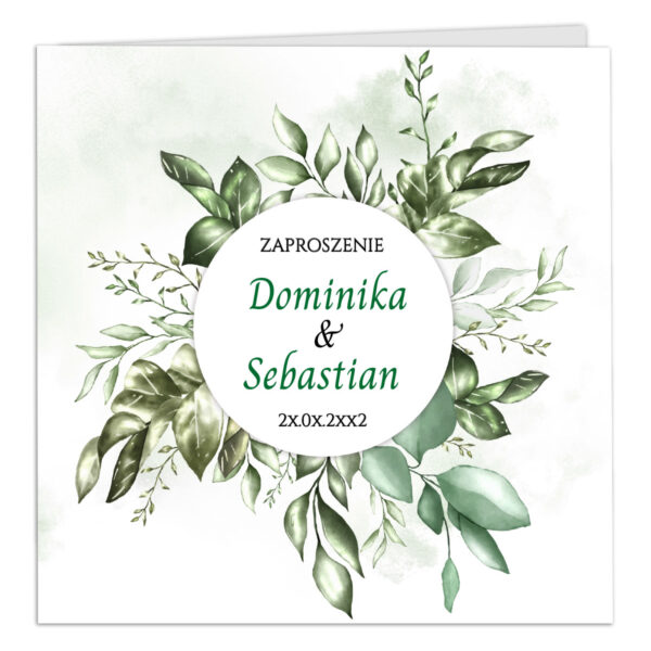 Zaproszenia ślubne - Lukrecja - 18wzorów