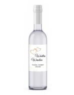 Naklejki na butelki na wódkę weselną 8szt - obrazek 3