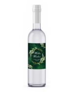 Naklejki na butelki na wódkę weselną ciemne 8szt - obrazek 5