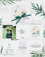 Zaproszenia ślubne składane - Odeta - 7wzorów - obrazek 2