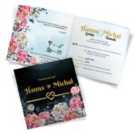 Zaproszenia ślubne czarne - Peonia2 - 12wzorów - obrazek 10