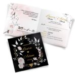 Zaproszenia ślubne czarne - Peonia2 - 12wzorów - obrazek 12