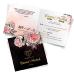 Zaproszenia ślubne czarne - Peonia2 - 12wzorów - obrazek 4