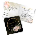 Zaproszenia ślubne czarne - Peonia2 - 12wzorów - obrazek 7