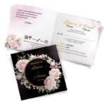 Zaproszenia ślubne czarne - Peonia2 - 12wzorów - obrazek 8