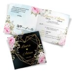 Zaproszenia ślubne czarne - Peonia2 - 12wzorów - obrazek 9