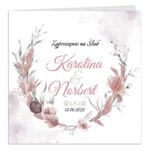 Zaproszenia ślubne -- Celia --2 wzory