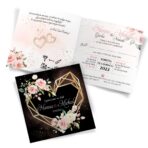 Zaproszenia ślubne czarne - Ariana4 - 10wzorów - obrazek 2