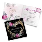 Zaproszenia ślubne czarne - Ariana4 - 10wzorów - obrazek 11