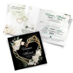 Zaproszenia ślubne czarne - Ariana4 - 10wzorów - obrazek 3