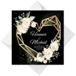 Zaproszenia ślubne czarne - Ariana4 - 10wzorów - obrazek 13