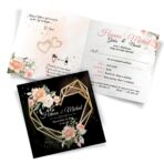 Zaproszenia ślubne czarne - Ariana4 - 10wzorów - obrazek 4