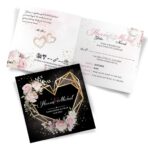 Zaproszenia ślubne czarne - Ariana4 - 10wzorów - obrazek 7