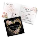 Zaproszenia ślubne czarne - Ariana4 - 10wzorów - obrazek 9