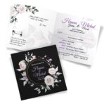 Zaproszenia ślubne czarne - Karmen - 12 wzorów - obrazek 3