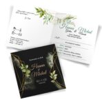 Zaproszenia ślubne czarne - Karmen - 12 wzorów - obrazek 7