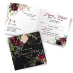 Zaproszenia ślubne czarne - Karmen - 12 wzorów - obrazek 9