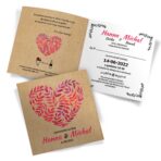 Zaproszenia ślubne - Malowane serca - 8 wzorów - obrazek 2