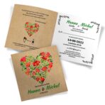 Zaproszenia ślubne - Malowane serca - 8 wzorów - obrazek 4