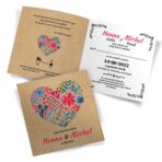 Zaproszenia ślubne - Malowane serca - 8 wzorów - obrazek 7