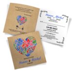 Zaproszenia ślubne - Malowane serca - 8 wzorów - obrazek 8